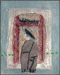 James Coignard: 'Mouvement lineaire vert' Gravure carborundum signée, 1980 | œuvre graphique