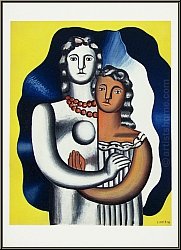 Fernand L�ger: Les deux figures (deux amants) 1955 Cubisme, Lithographie Mourlot - �uvre grav� | estampes