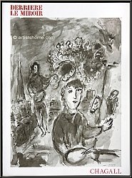 Marc Chagall: Derriere le miroir 225, 1977, Lithographie originale � Le village � Mourlot 917 - DLM revue d'ar