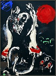 Marc Chagall: Isaie, Les Proph�tes 1956, Lithographie originale, Bible