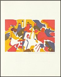 Wassily Kandinsky: � Orientalisches � - Bois grav� sur papier Arches