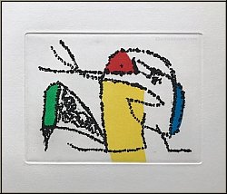 Joan Miro et l'�mancipation d�finitive de la queue du chat, 1978, Livre illustr� avec 2 eaux-fortes originales