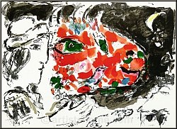 Marc Chagall: Apr�s l'hiver, 1972, Lithographie originale sur l’arriv�e du printemps - �uvre graphique