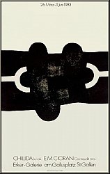 Eduardo Chillida: Erker-Galerie 1983, Lithographie originale, Affiche d'exposition, Erker-Presse - Affiches