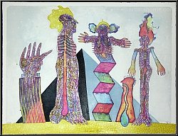 Bernhard Jaeger: � Voyage en �gypte � 1973, Lithographie sign�e