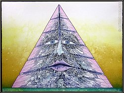 Bernhard Jaeger: � Pyramide � 1974, Lithographie originale sign�e