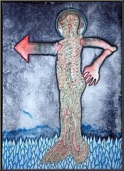 Bernhard Jaeger: � This way � 1971, Lithographie originale sign�e