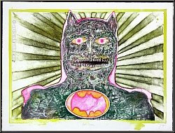 Bernhard Jaeger: � Batman � 1969, Lithographie originale sign�e