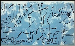 Joan Mir�: Labyrinthe bleu, 1956, Lithographie originale, langue symbolique de l'artiste | �uvre graphique