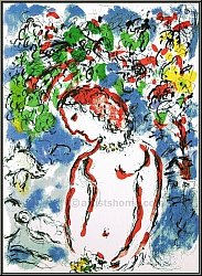 Marc Chagall: Jour de Printemps, 1972, Lithographie originale - �uvre graphique | estampes originales