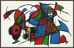 Joan Miro: L'abeille travailleuse, 1975, Lithographie originale n� III