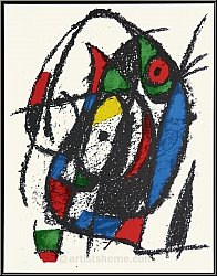 Joan Miro: La sauterelle, 1975, Lithographie originale n° IV