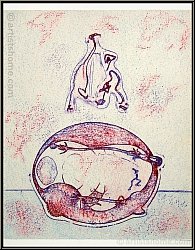 Max Ernst: Lithographie originale � Apr�s moi le XXe si�cle � 1971