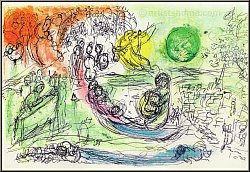Marc Chagall: �Le concert� 1957, Lithographie originale, L'Op�ra de Paris - �uvre graphique | estampes Mourlot