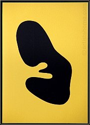 Jean (Hans) Arp: Bois gravé original « Ultimistisch » 1965, composition abstraite d'un embryon | oeuvre gravé