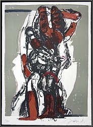 Rolf Szymanski: Lithographie sign�e � Black Sun Press � 1973 BFK Rives