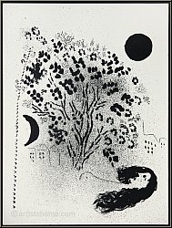 Marc Chagall: Le Soir, 1952 Lithographie originale Verve � Vision de Paris � | �uvre grav� | arts graphiques