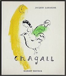 Marc Chagall: � Le Coq au Croissant � 1957, Lithographie originale