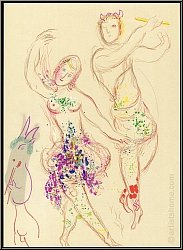 Marc Chagall: Le Ballet, Daphnis et Chlo� 1969, Lithographie originale