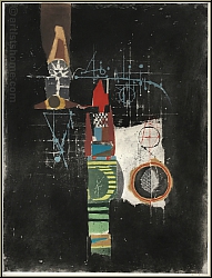 Johnny Friedlaender: �Fugue miroir� 1976, Gravure � l'eau-forte et aquatinte, Johann Sebastian Bach - estampes