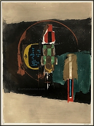 Johnny Friedlaender: � A contretemps � 1980, Gravure � l'eau-forte