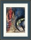 Marc Chagall: Assu�rus chasse Vasthi 1960, Lithographie originale, Dessins pour La Bible - Arts graphiques