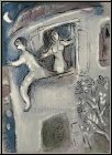 Marc Chagall: Lithographie originale �David sauv� par Michal� La Bible