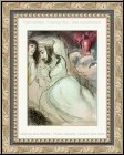 Marc Chagall: Sara et Abimelech, 1960, Lithographie originale, Dessins pour la Bible, Mourlot - �uvre grav�