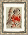Marc Chagall: Tamar, Belle-Fille de Juda, Lithographie originale 1960, Dessins pour La Bible - �uvre grav�