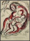Marc Chagall: Agar dans le d�sert, Lithographie originale Verve Bible