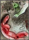 Marc Chagall: �ve maudite par Dieu, Lithographie originale Bible 1960