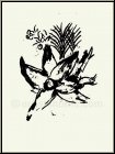 Marc Chagall: Adam et �ve et le Fruit d�fendu 1960 Lithographie originale, Dessins pour la Bible - �uvre grav�