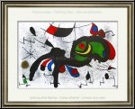 Joan Miro: � Le b�lier fleuri � 1971, Lithographie originale grand format, astrologie, signe du zodiaque