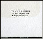 Paul Wunderlich: � Petite famille � (Torso sur une pierre bleue) 1972, Souvenirs et portraits d'artistes Mourl