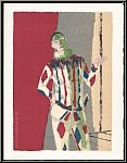 Maurice Brianchon: � L'Arlequin � Lithographie originale Mourlot, 1972