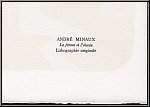 Andr� Minaux: � La femme et l'oiseau � 1972 Lithographie originale
