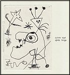 Joan Miro: � L'Aigrette � Gravure � l'eau-forte, 1956, Dupin n� 105 - oeuvre graphique | gravures, estampes
