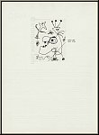 Joan Miro: � L'Aigrette � Gravure � l'eau-forte, 1956, Dupin n� 105 - oeuvre graphique | gravures, estampes