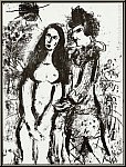 Marc Chagall: � Le Clown amoureux � Lithographie originale 1963