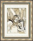 Marc Chagall: L'Ange � l'�p�e, 1956 La Bible, Lithographie originale