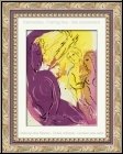 Marc Chagall: Ange du Paradis, 1956, La Bible, Lithographie originale - �uvre grav� | estampes originales
