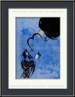 Marc Chagall: Mo�se re�oit les tablets de la loi, 1956, Lithographie originale pour La Bible | �uvre graphique