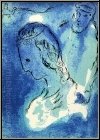 Marc Chagall: � Abraham et Sarah � Lithographie originale Verve 1956