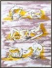 Henry Moore: � Figures allong�es � Lithographie originale, 1971
