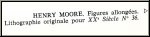 Henry Moore: � Figures allong�es � Lithographie originale, 1971