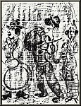 Marc Chagall: � Les Musiciens Vagabonds � Lithographie originale 1963