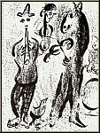 Marc Chagall: �Les Saltimbanques� Lithographie originale Mourlot 1963