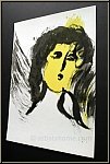 Marc Chagall: L'Ange 1956, Lithographie originale Verve La Bible - Estampes originales | �uvre grav� | Mourlot