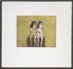 Felix Waske: Voyage dans l'�me (1) Gravure � la pointe-s�che sign�e