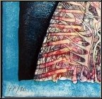 Bernhard Jaeger: � Montrer les dents � 1971, Lithographie sign�e, chien grognant | �uvre grav� - estampes